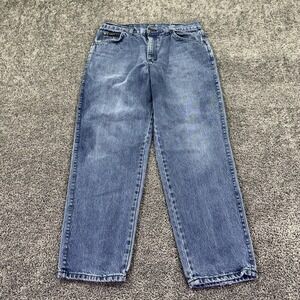 Vtg H.I.S Jeans Mens 34x30 Blue Relaxed Straight Denim Medium Wash Logo Casual